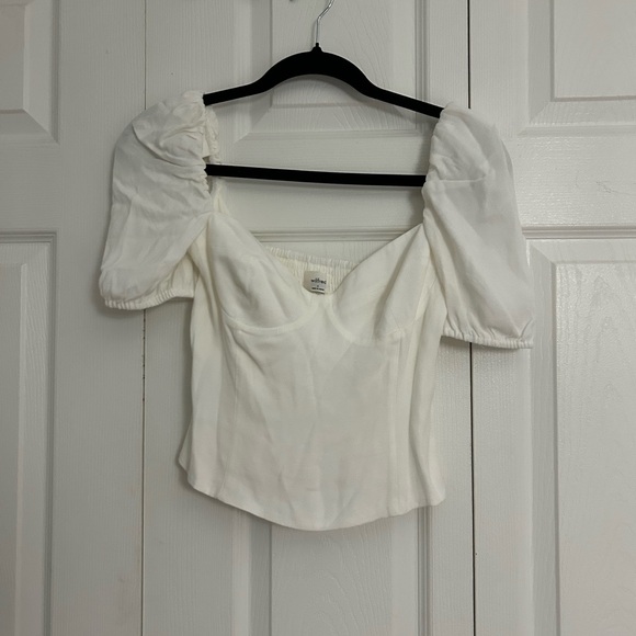 Aritzia Novella Shortsleeve Blouse - Picture 1 of 4